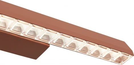 Настенный светодиодный светильник ST Luce SL1018 SL1018.623.01 терракотовый/прозрачный LED 1*11W 4000K (220V)