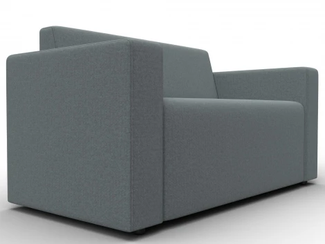 Диван прямой Лига-093 (ДСП,Брус,Фанера/Пластик/Рогожка/Серый) Лига Диванов 132453