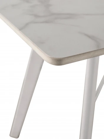 Стол обеденный обеденный JET CERAMIC квадратный 80*80 (Дерево бук, Выбеленное)