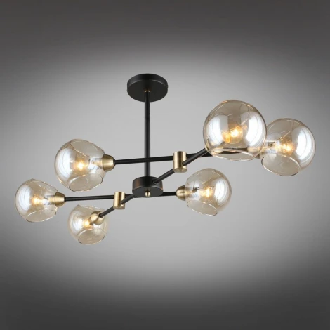 Потолочная люстра на штанге Omnilux Fasano OML-94207-06 (220V, шарики)