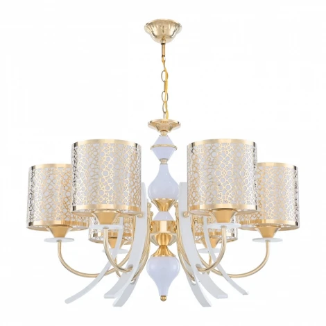 Подвесная люстра Arte Milano Florentia-6067 306067/6 Wh/Gd (220V, на цепи)