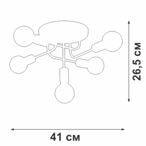 Потолочная люстра V3998-8/5PL Vitaluce (220V)