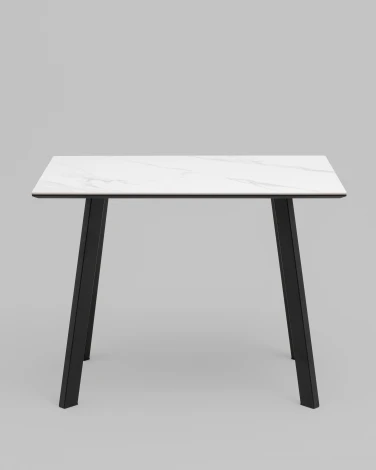 Стол Райли нераскладной 100*70*75 см столешница МДФ керамика Snow white матовый Stool Group УТ000042286