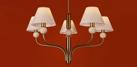 Потолочная люстра на штанге Freya Aurelia FR2058PL-05BS