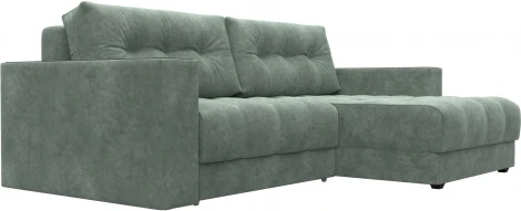 Диван угловой с декором Лига-049 НПБ Лига Диванов (Велюр) арт.128463