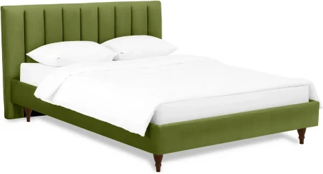 Кровать Queen II Sofia L 1600 ОГОГО (арт.577441), (Ткань/Зеленый)
