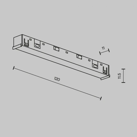 Коннектор прямой Maytoni Technical Accessories for tracks Exility X TRA239PC-42B