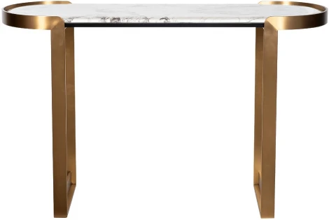 Консольный стол Garda Decor 58DB-CST20051 (Золото/Белый мрамор)