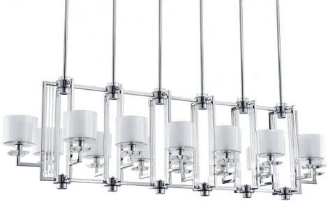 Потолочная люстра на штанге Newport 4400 4408+6/S сhrome (220V)