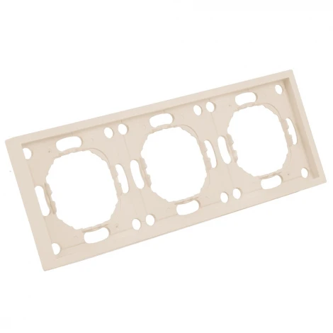 Рамка на 3 поста (кашемир, soft touch) Stekker Эмили 49912