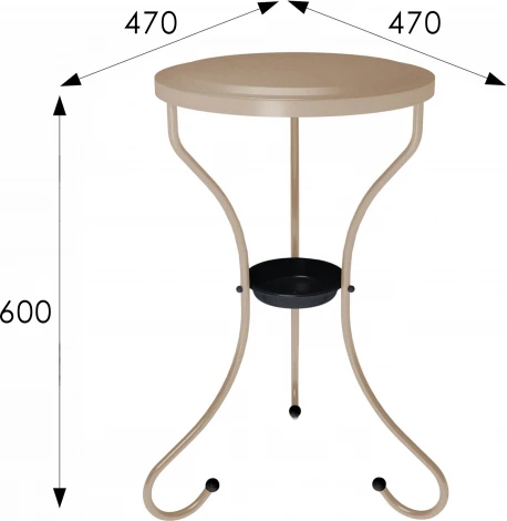 Столик журнальный SHT-CT10-1 капучино Mebelik арт.009248