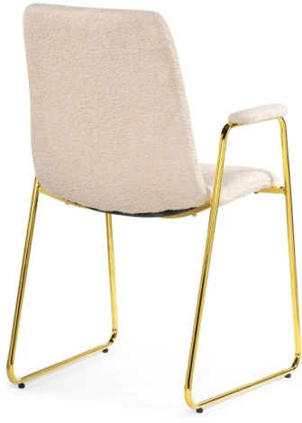 Стул Woodville на металлокаркасе Lana cream / gold 15546