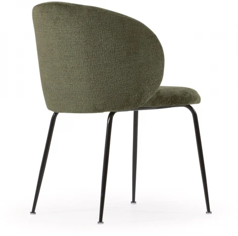 Обеденный стул La Forma (ex Julia Grup) Minna (Зеленый/ Сталь,Фанера,Пена)