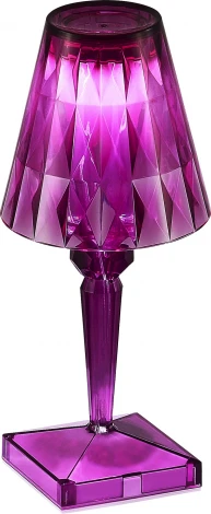 Настольная лампа с аккумулятором ST Luce Sparkle SL1010.704.01 Фиолетовый/Фиолетовый LED 1*3W (220V)