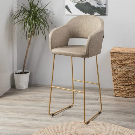 Кресло бар Oscar Браун/ЛинкЗолот R-Home арт.4101188h_БраунЗолот_БАР