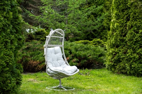 "Севилья" кресло-кокон из искусственного ротанга, цвет светло-серый 4SIS YSRS240700