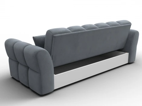 Диван-книжка Лига-111 (ДСП,ЛДСП,Велюр/Серый) Лига Диванов 136694