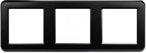 Рамка пластиковая FRM-VERSA-PL-3-BK (Arlight) 043784