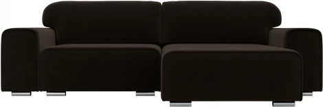 Диван угловой Лига-029 правый угол (Коричневый/Микровельвет) Лига Диванов арт.121919