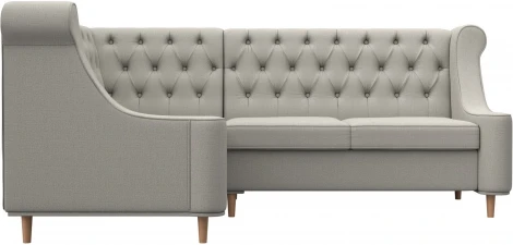 Диван кухонный угловой Бронкс левый угол (Бежевый/Рогожка) Лига Диванов арт.123978L