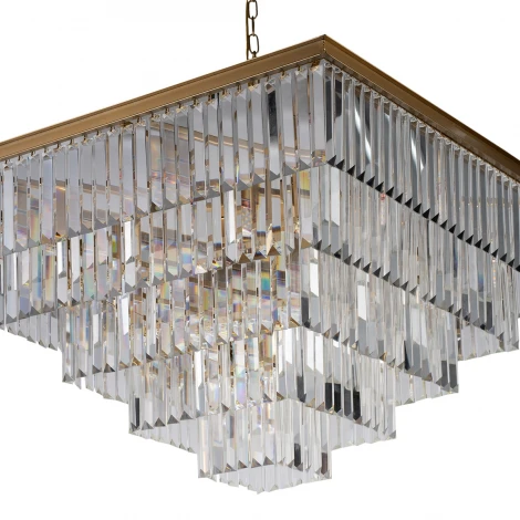 Подвесная люстра каскадная Loft IT Prism Clear 10019/800S (220V, хрусталь, на цепи)