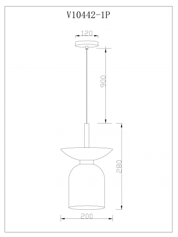 Подвесной светильник Moderli Lecce V11553-1P (220V, на проводе, круглые)