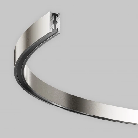 Шинопровод магнитный полукруг 650 мм Flarity платина Maytoni Busbar trunkings Flarity TRX154-SR-D650-PT (24V)