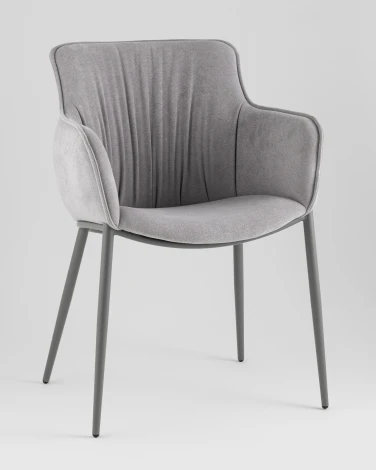 Стул Stool Group Твигги велюр серый, каркас серый УТ000041930
