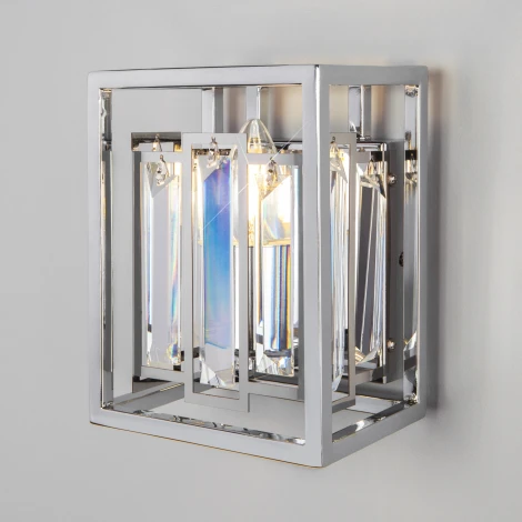 Настенный светильник Bogate's Cella 312/1 Strotskis (220V, хрусталь)