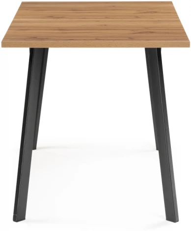 Стол раскладной Notta Колон Лофт 120 25 мм черный матовый / дуб вотан 489606