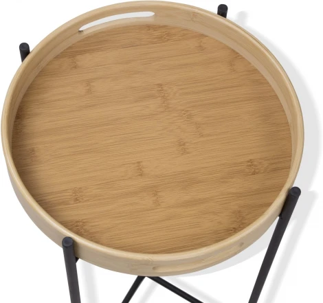 Столик кофейный Sheffilton SHT-CT30 черный муар/прозрачный лак