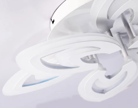 Потолочная люстра светодиодная с пультом Ambrella Original FA4546 (регулировка яркости, 220V, цветы, листья)