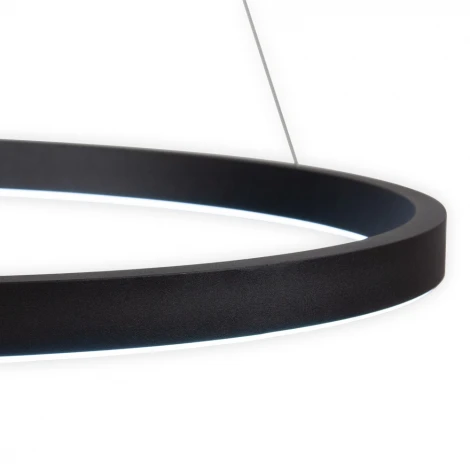 Подвесной светильник светодиодный AM Group AM520 D800 BK (220V, на тросе, кольцо)