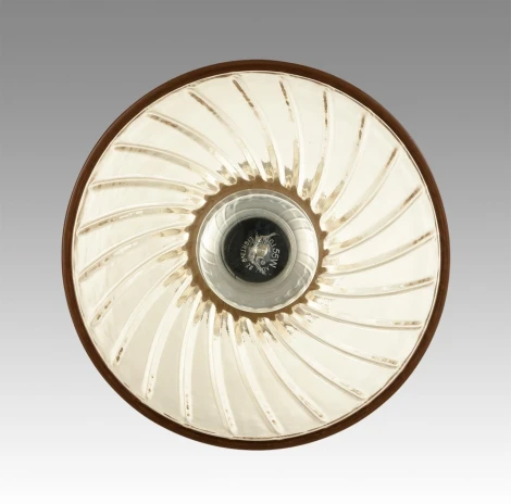 Подвесной светильник Lumion Mirabela 8051/1А дерево/амбер металл/стекло E27 1*60W 220V