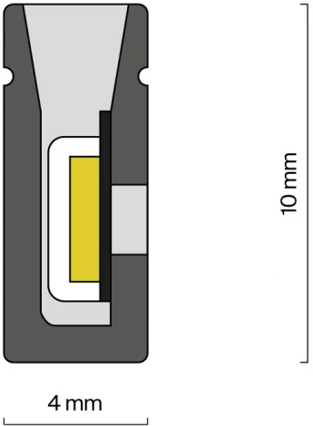 Гибкий неон 10x4 24В 9,6 Вт/м 3000K IP67 5м Maytoni Изгиб поперек оптической оси 432037