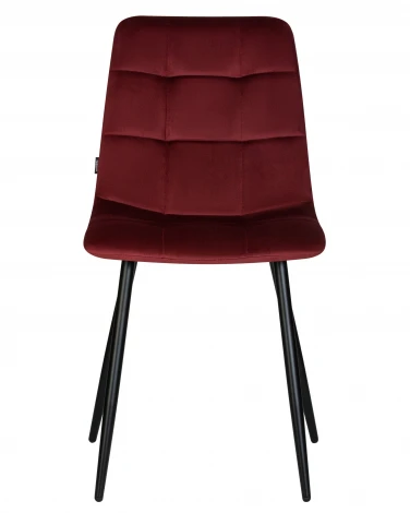 Стул обеденный CHILLY (Бордовый Holland 47, основание черное)