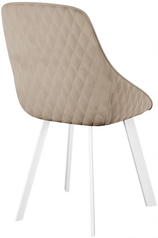 Стул DikLine 246 поворотный, Z128 бежевый, ножки белые