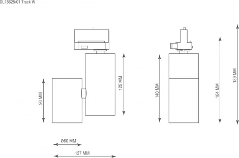 Трековый светильник трехфазный 220V 50W Donolux Periscope DL18625/01 Track W