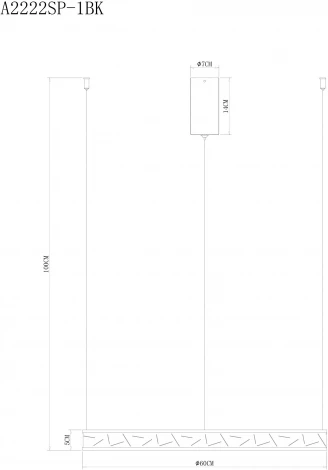 Подвесной светильник Arte Lamp Shine A2222SP-1BK