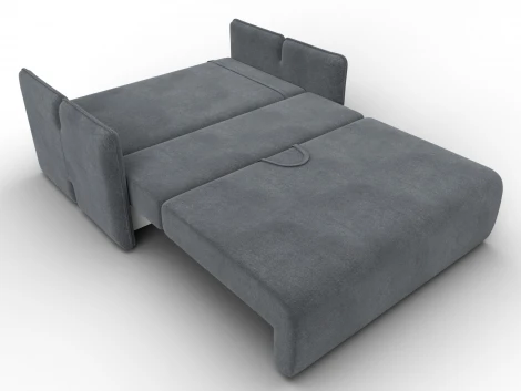 Диван прямой Лига-117 (ЛДСП,Брус,Фанера,Велюр/Светло-серый) Лига Диванов 137019