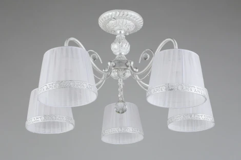 Потолочная люстра на штанге Campovaglio OML-54117-05 (220V, хрусталь, подвески)