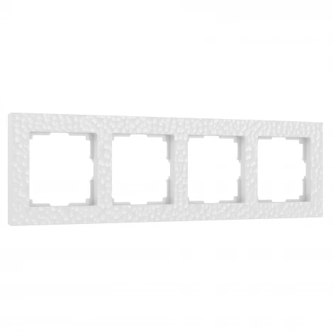 Рамка на 4 поста Hammer (белый) Werkel W0042401 (a052523)