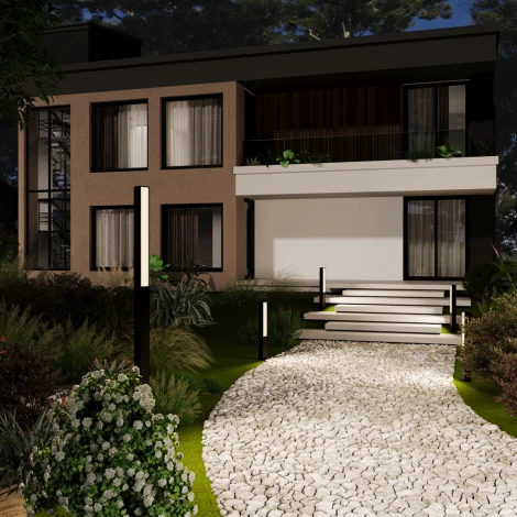 Наземный уличный светильник IP65 LED Maytoni Blitz O470FL-L40GF3K (220V)