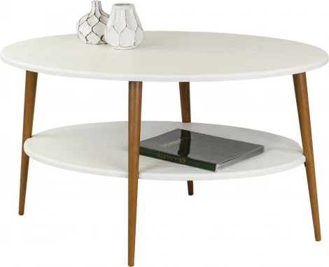 Стол журнальный BeautyStyle 29 белый/бук Mebelik арт.009065