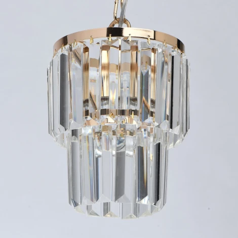 Подвесная люстра MW-Light Аделард 642014301 (220V, хрусталь, на цепи, круглые)