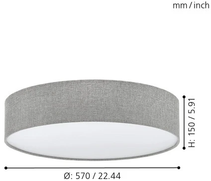 Настенно-потолочный светильник Eglo Pasteri 97613