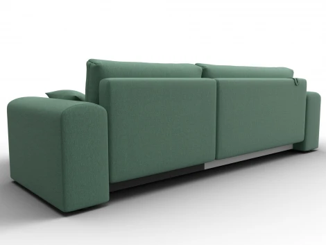 Диван угловой Лига-099 угол универсальный (ДВП,ДСП,ЛДСП,Брус,Фанера/Пластик/Рогожка/Зеленый) Лига Диванов 133696