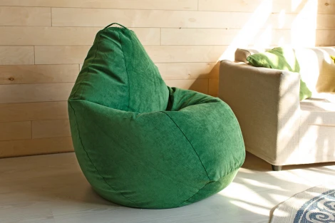 Кресло мешок Dreambag Груша Зеленый Микровельвет (3XL, Классический) 5012941