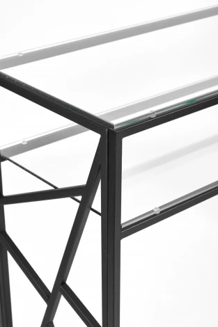 Консольный стол AllConsoles 1091-CB clear черный муар