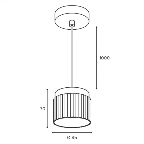 Подвесной светильник Wolta WSL-GX53/P19BG под лампу GX53 Черный / Золотой MUSE